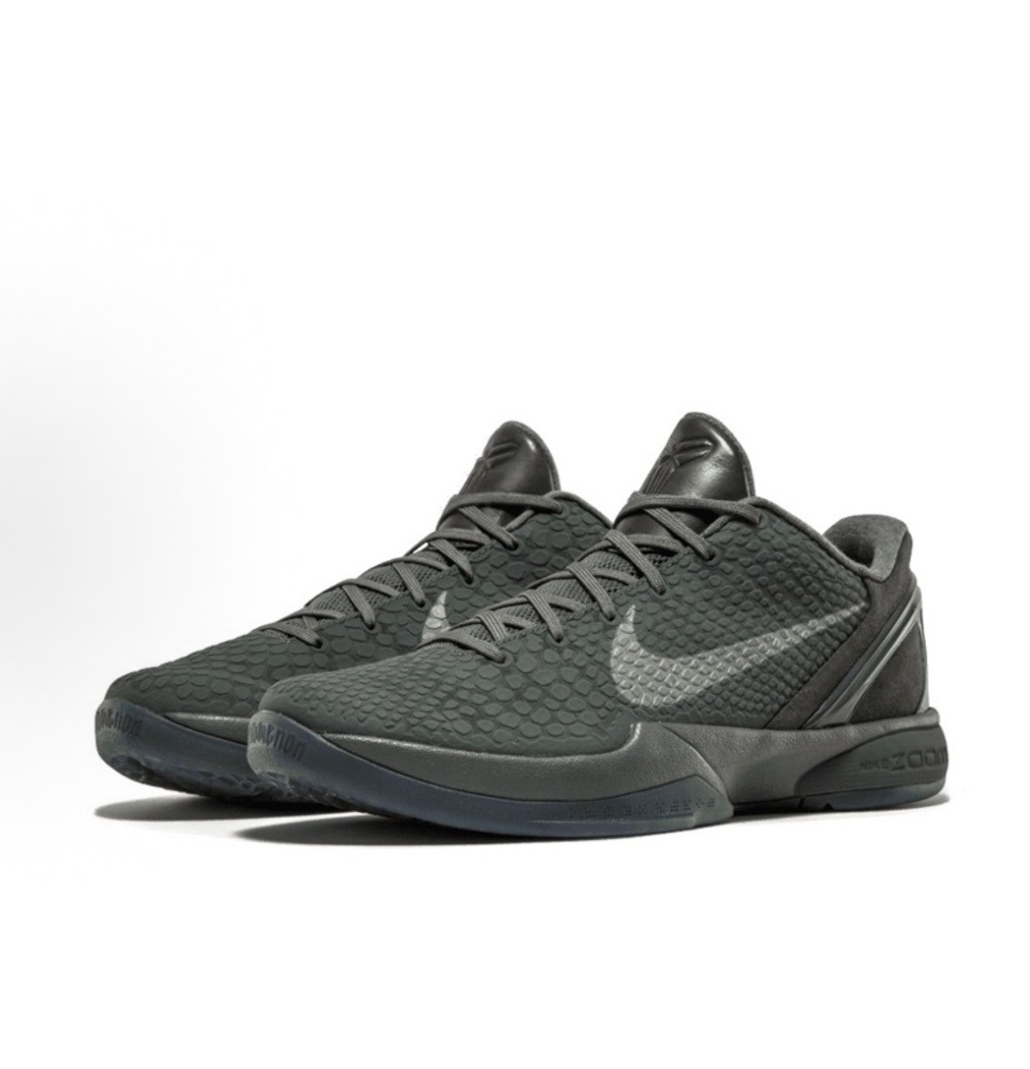 Nike Zoom Kobe 6 Black Mamba Collection Fade to Black科比OG款圓頭系帶低幫實戰籃球鞋男鞋女鞋深灰:圖片 5