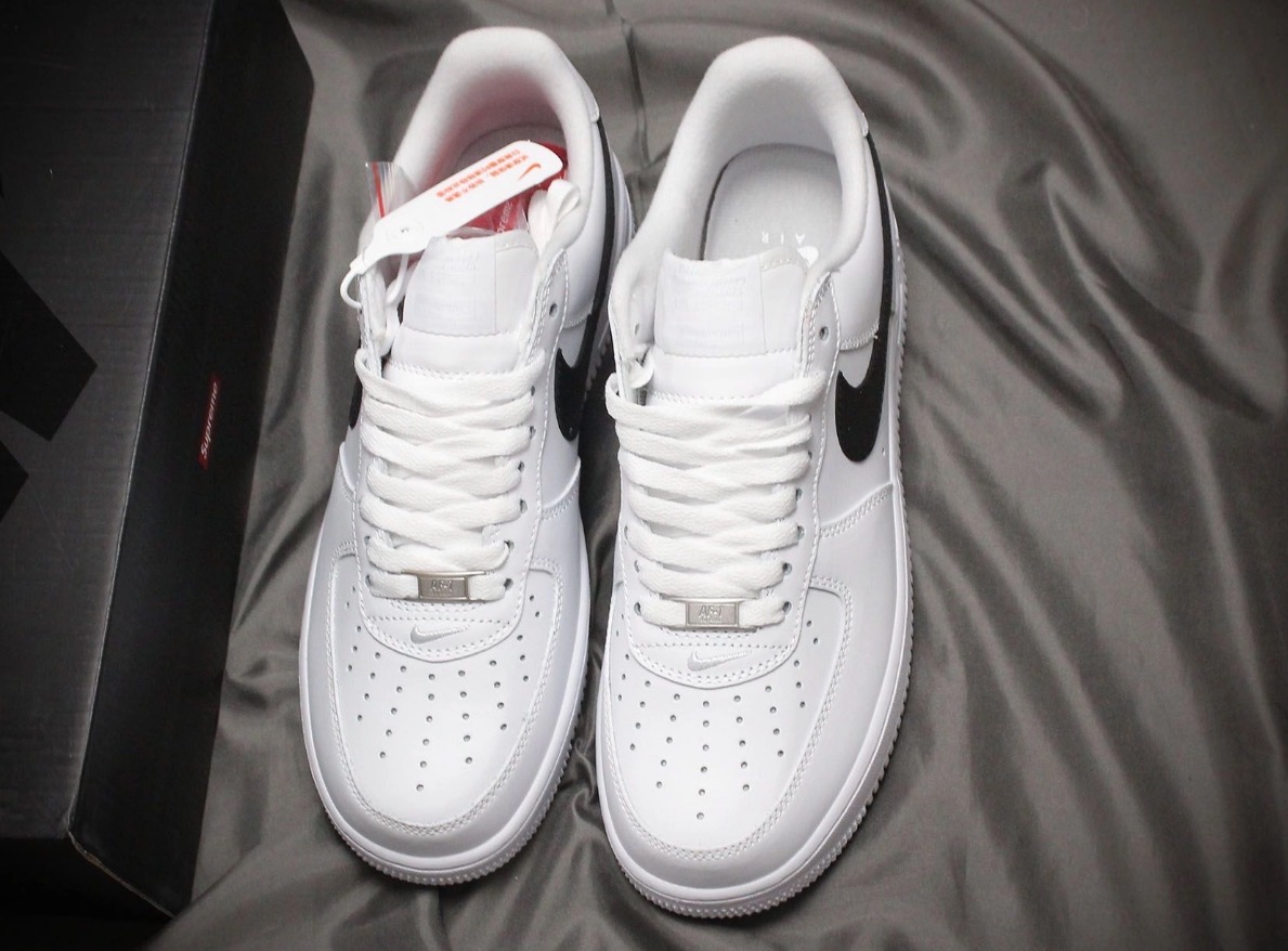 Supreme x Nike Air Force 1 Low SP 時尚百搭 耐磨 低筒 板鞋 男女 白色:圖片 3