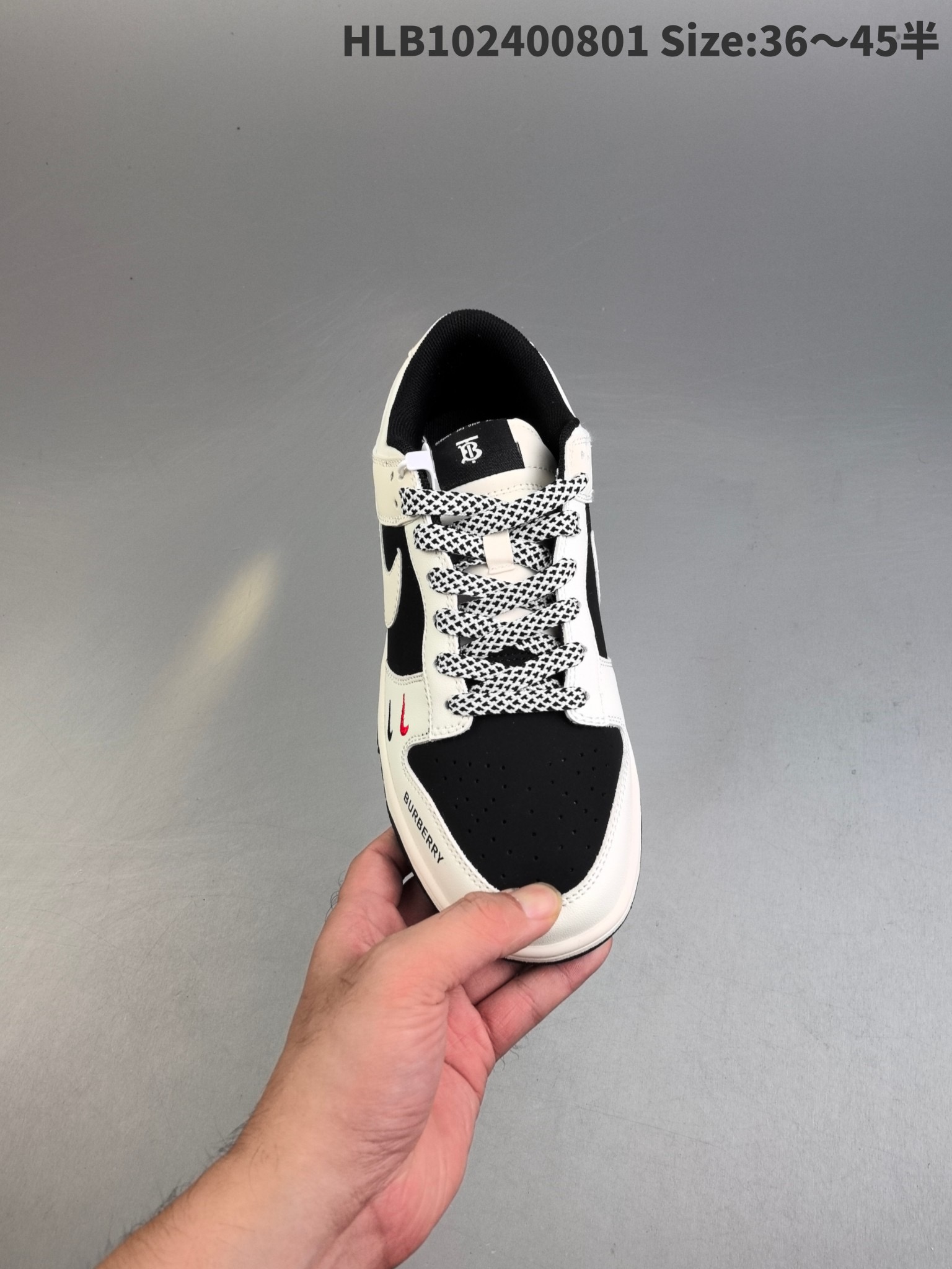 路易威登 x 耐克 SB Dunk Low LV米白棕解構鞋帶周年高端訂製 低筒休閒板鞋 定製鞋盒:圖片 5