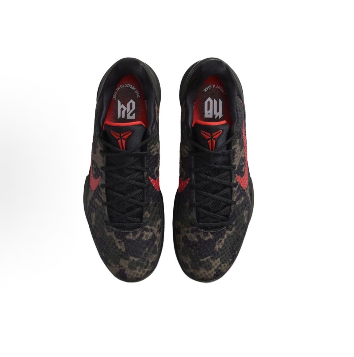 Nike Zoom Kobe 6 Protro「Italian Camo」低筒 節奏舞鞋 男鞋女鞋 黑紅:圖片 5