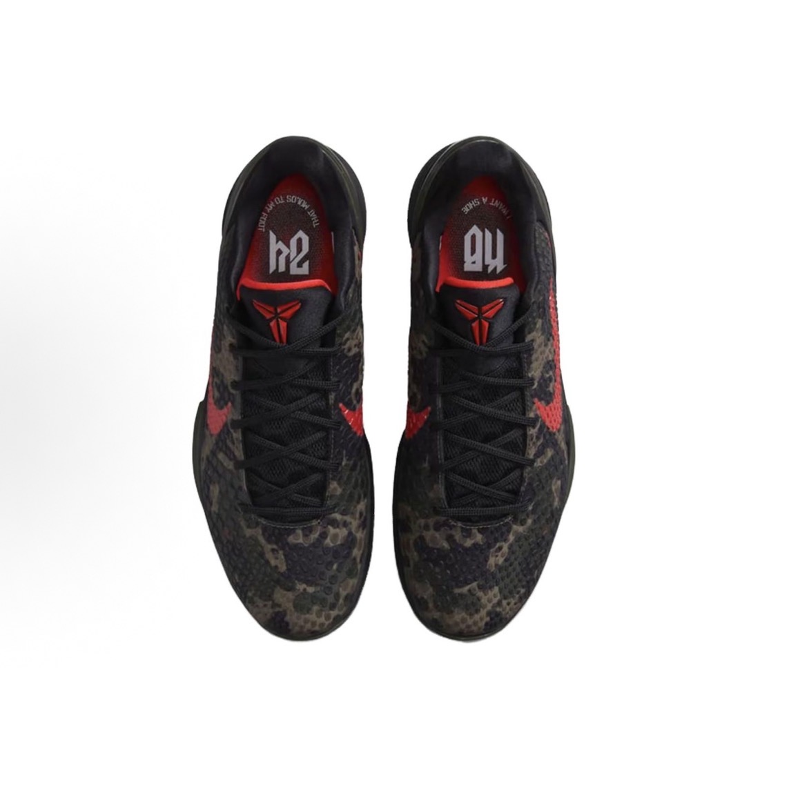 Nike Zoom Kobe 6 Protro“Italian Camo”低幫籃球鞋男鞋女鞋黑紅:圖片 5