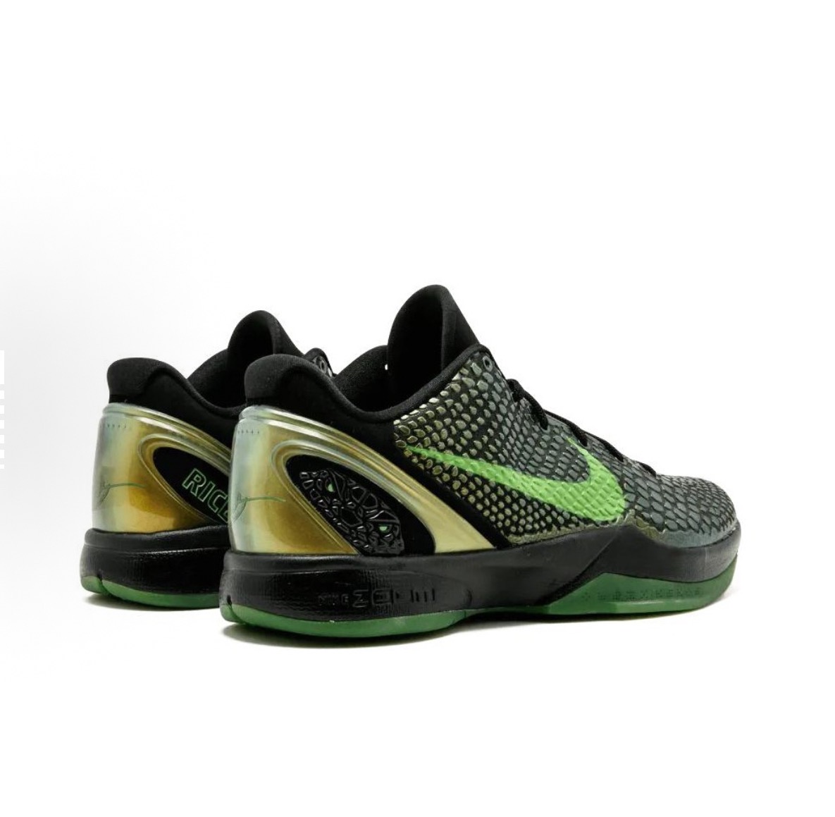 Nike Zoom Kobe 6 Supreme Rice舒適百搭防滑輕便低幫籃球鞋男款女鞋黑金綠:圖片 4