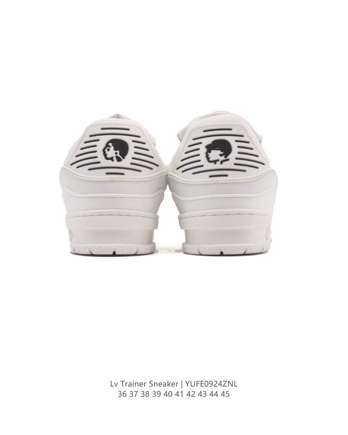 LOUIS VUITTON x Nigo 聯名 Trainer FW25 牛皮 圓頭 系帶 低筒 板鞋 男女 白色:圖片 6