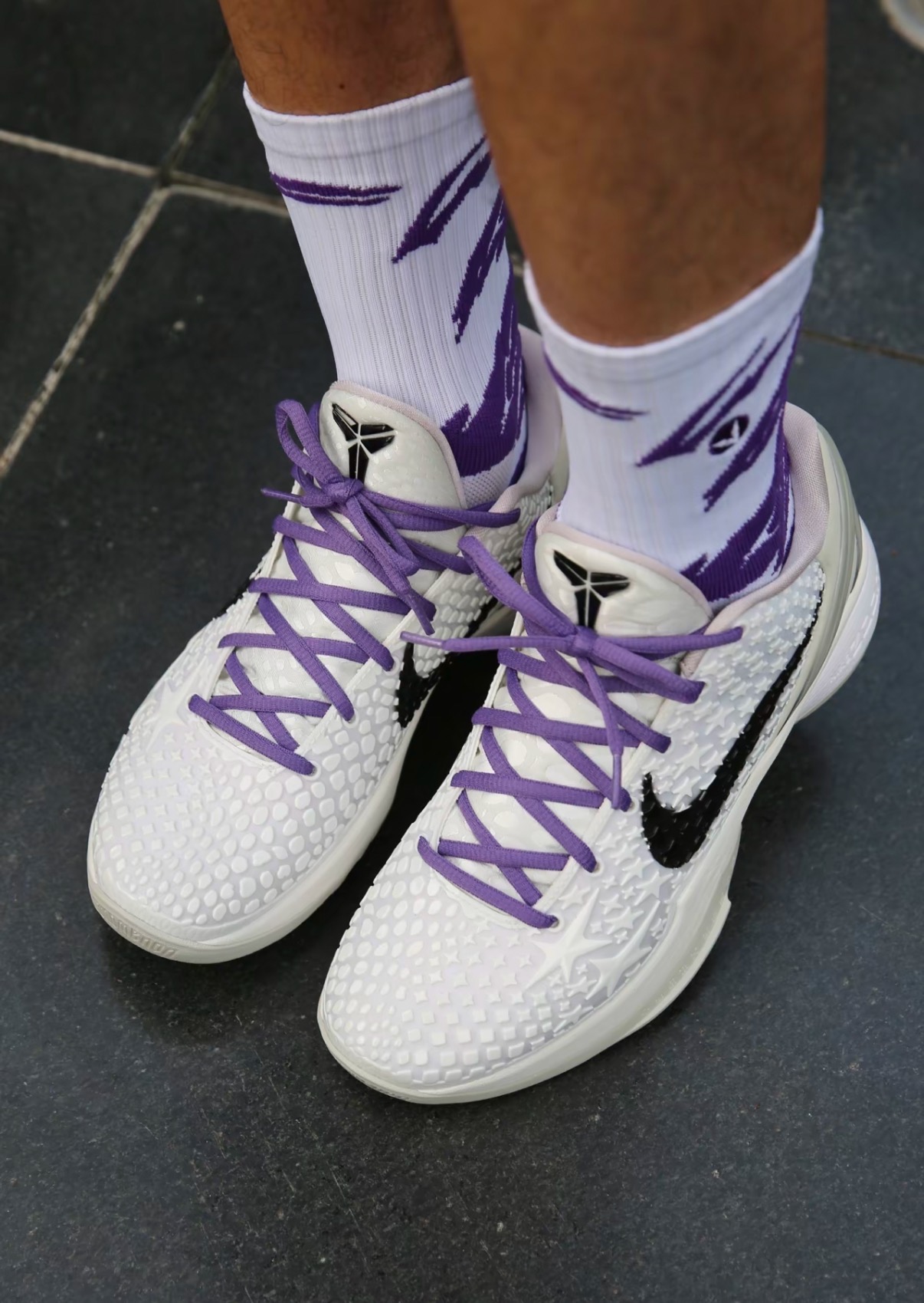 Nike Zoom Kobe 6 protro「All Star 2.0」圓頭綁帶 耐磨透氣 低筒 篮球鞋 男女 白色:圖片 5