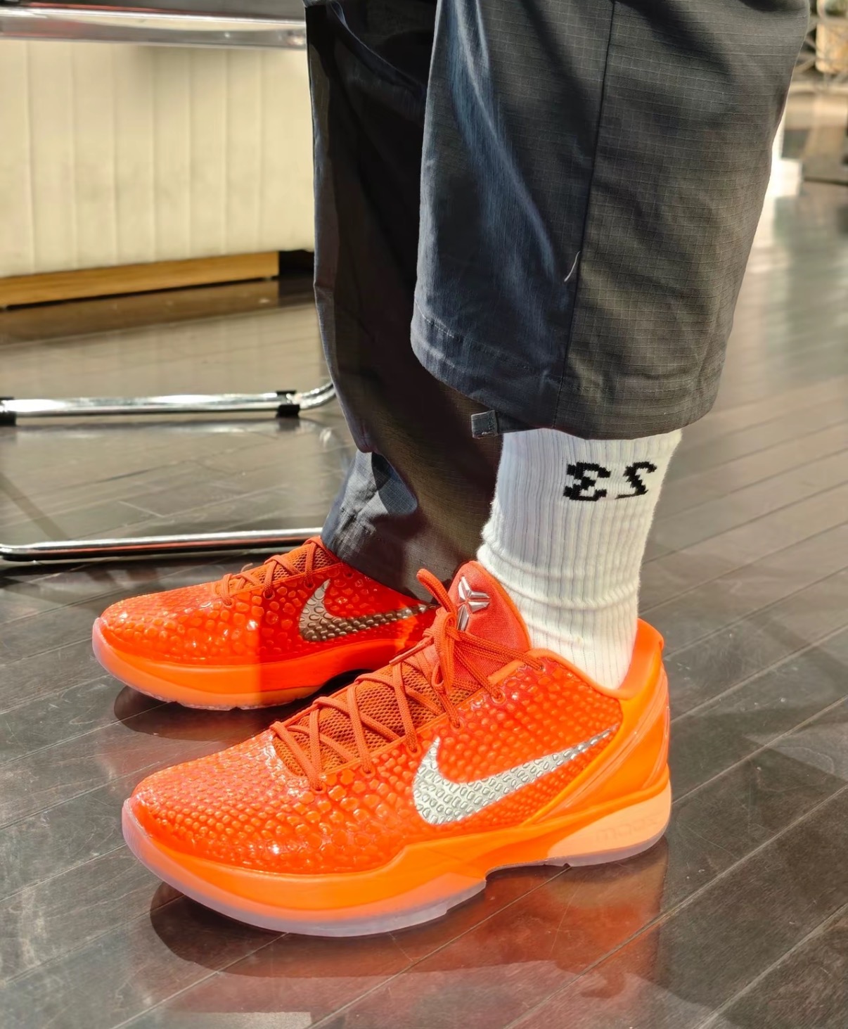 Nike Zoom Kobe 6 Protro「Total Orange」舒適百搭 防滑耐磨 低筒 節奏鞋 男鞋女鞋 橙銀色:圖片 4