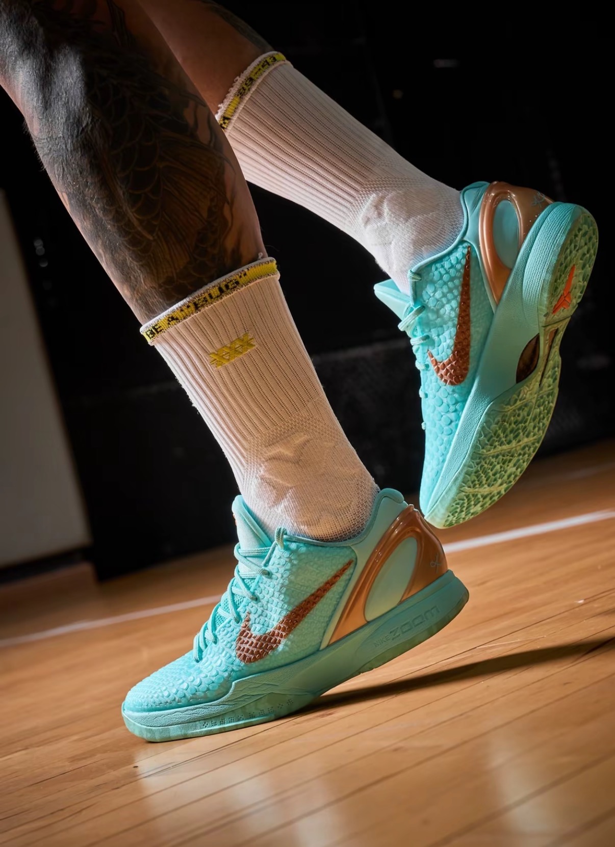 Jalen Brunson x Nike Zoom Kobe 6 Protro Statue of Liberty PE百搭舒適耐磨低幫籃球鞋男鞋女鞋藍色:圖片 5