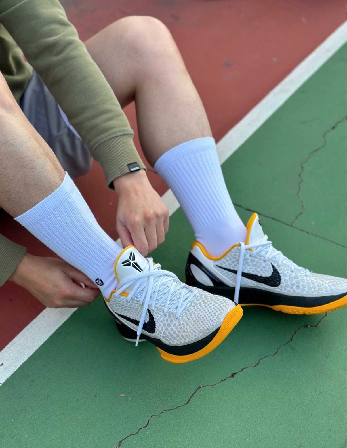 Nike Zoom Kobe 6 Protro 「White Del Sol」Post Season 2021複刻 低筒 篮球鞋 男鞋女鞋 黑白黃:圖片 6