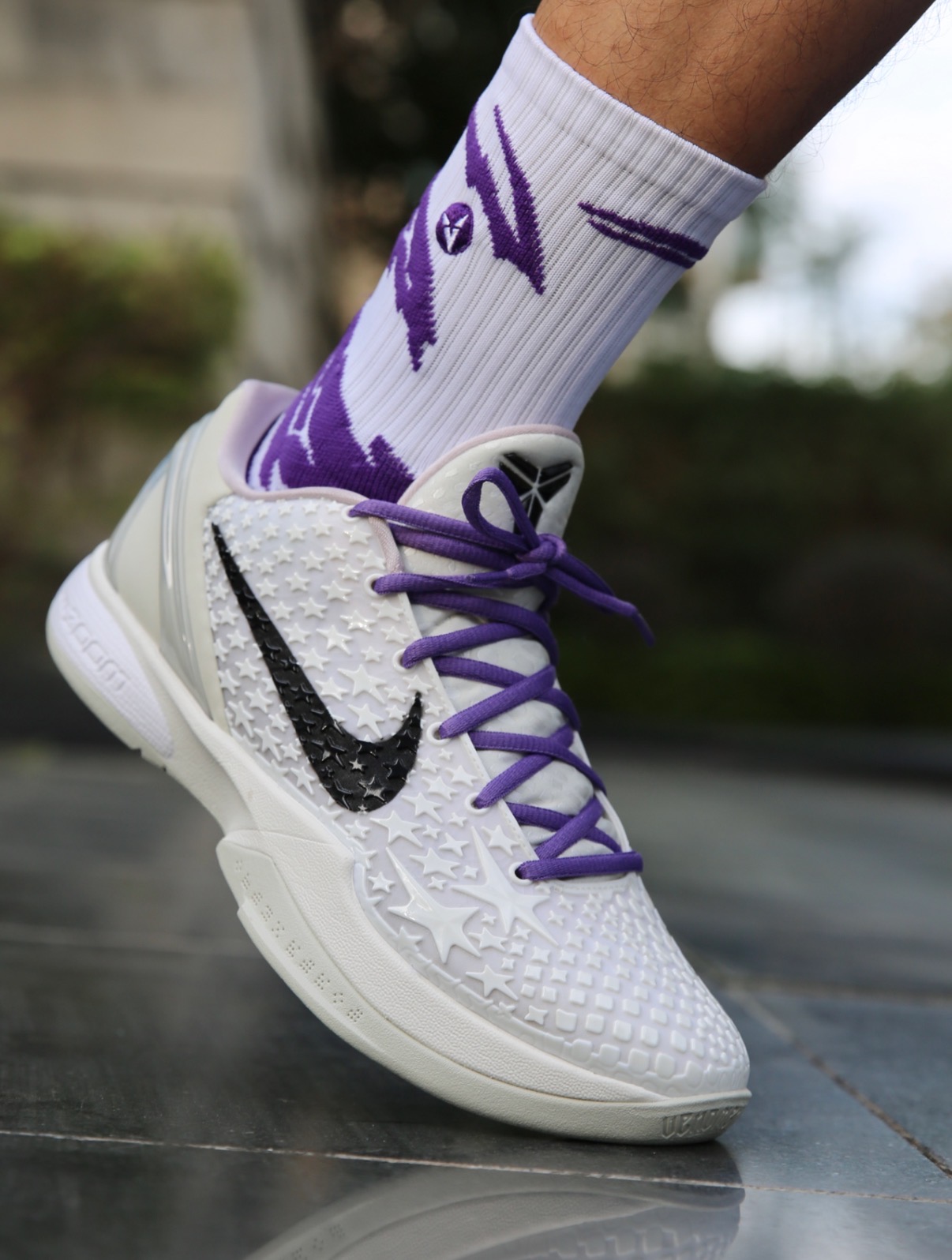 Nike Zoom Kobe 6 protro「All Star 2.0」圓頭綁帶 耐磨透氣 低筒 篮球鞋 男女 白色:圖片 6