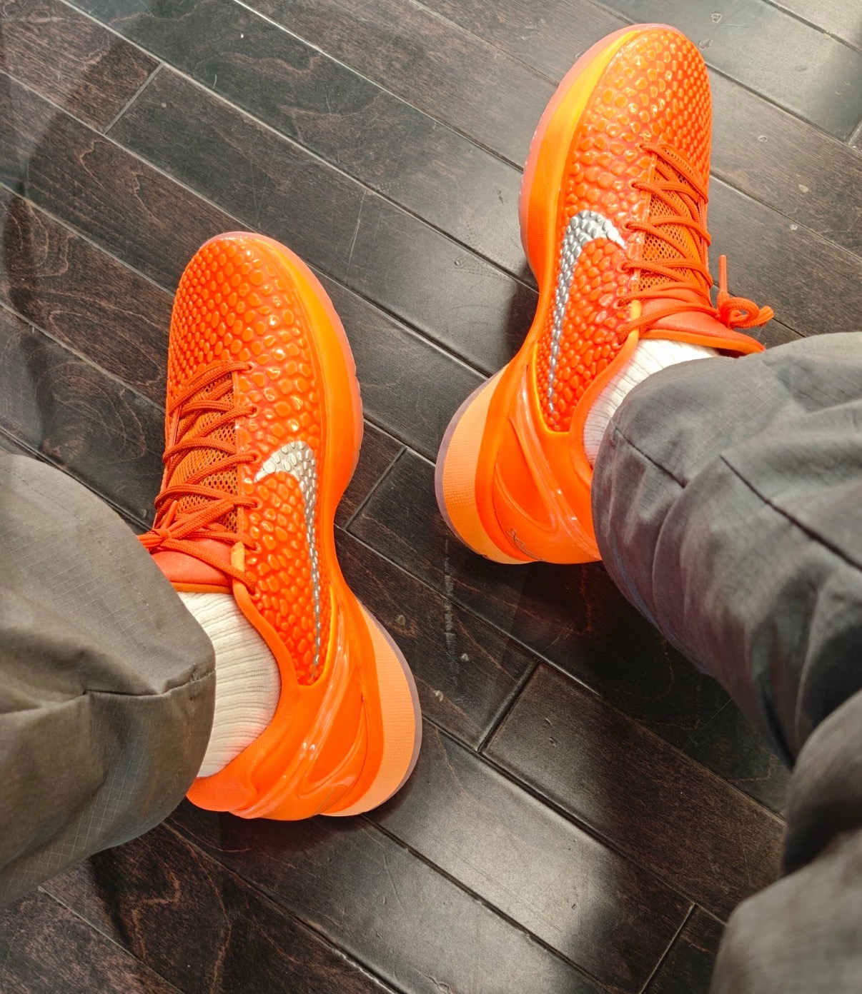 Nike Zoom Kobe 6 Protro「Total Orange」舒適百搭 防滑耐磨 低筒 節奏鞋 男鞋女鞋 橙銀色:圖片 3