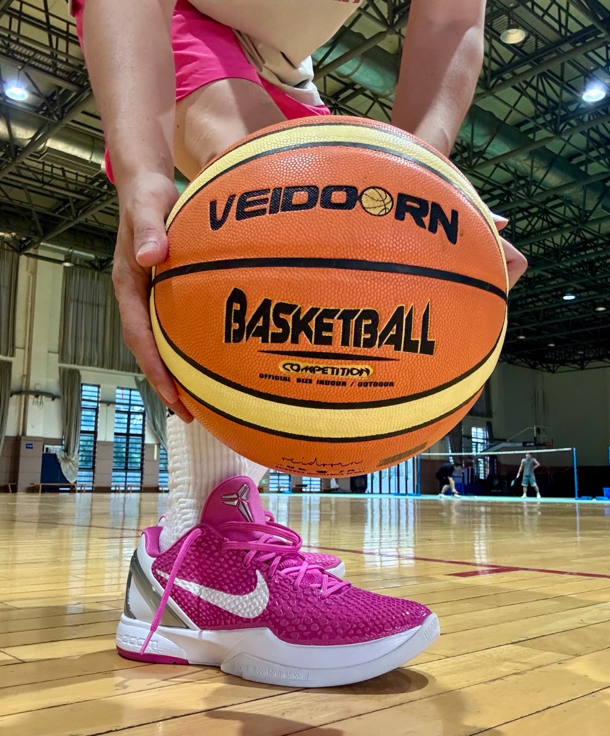 Nike Zoom Kobe 6圓頭低幫實戰籃球鞋男鞋女鞋粉白色:圖片 6