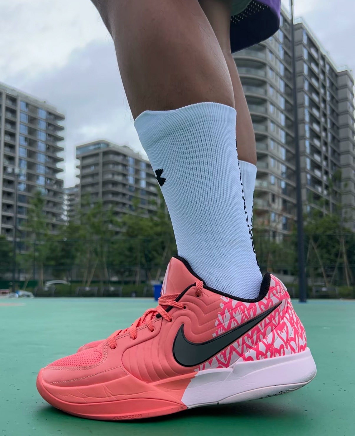 Nike Ja 2莫蘭特二代“Heart Eyes”情人節限定時尚百搭防滑耐磨低幫籃球鞋男鞋女鞋粉色:圖片 5