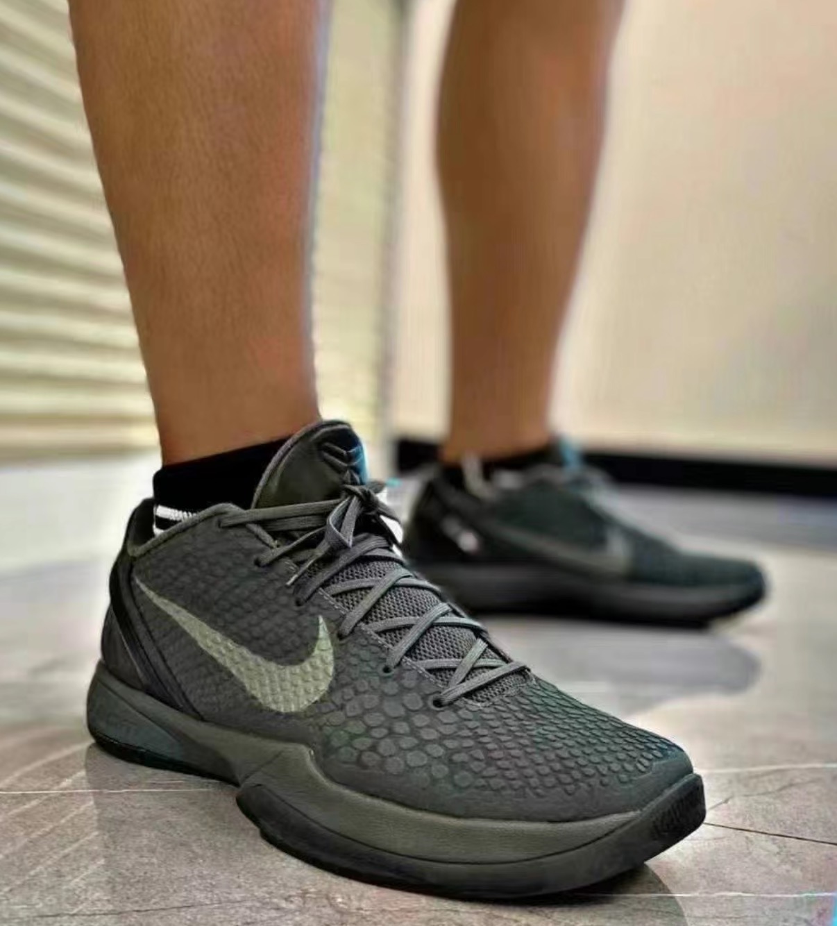 Nike Zoom Kobe 6 Black Mamba Collection Fade to Black科比OG款圓頭系帶低幫實戰籃球鞋男鞋女鞋深灰:圖片 6