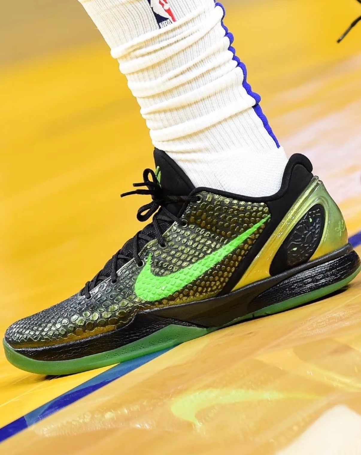 Nike Zoom Kobe 6 Supreme Rice舒適百搭防滑輕便低幫籃球鞋男款女鞋黑金綠:圖片 6