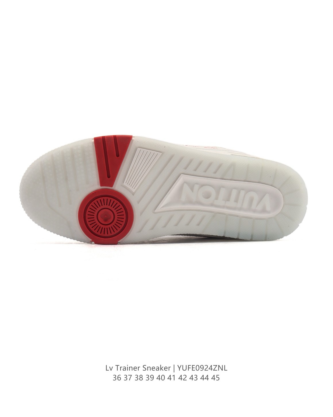 LOUIS VUITTON Trainer 牛皮 平底 系帶 低筒 板鞋 男女 白黃藍 上海郵輪限定:圖片 7