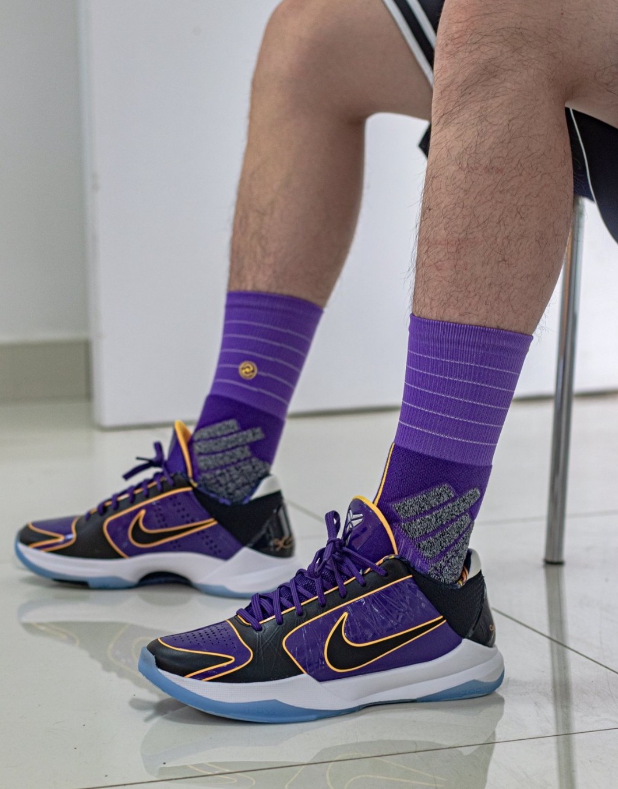Nike Zoom Kobe 5 Protro“Lakers”湖人總冠軍低幫實戰籃球鞋男鞋女鞋紫黑:圖片 6