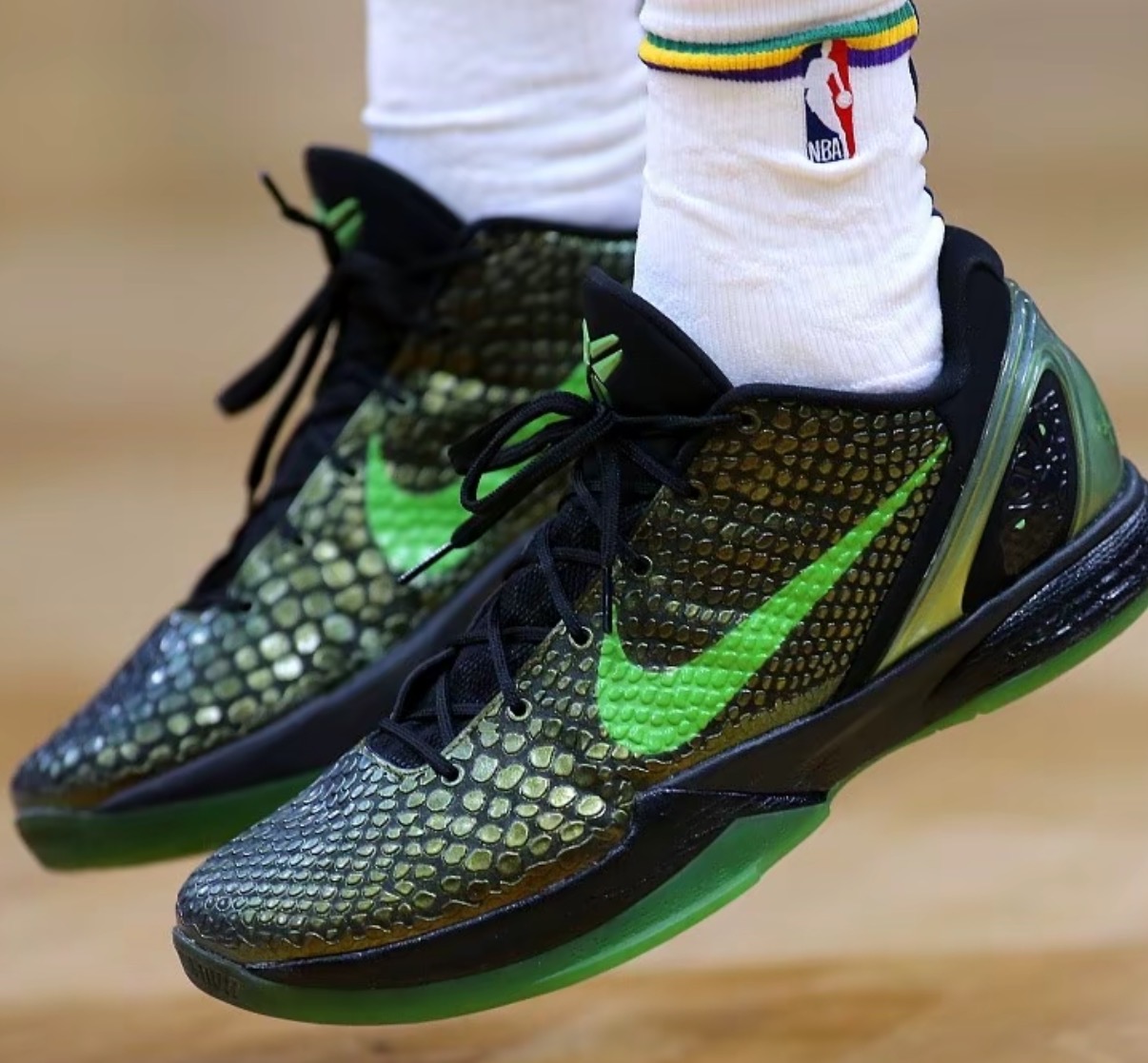 Nike Zoom Kobe 6 Supreme Rice舒適百搭防滑輕便低幫籃球鞋男款女鞋黑金綠:圖片 7