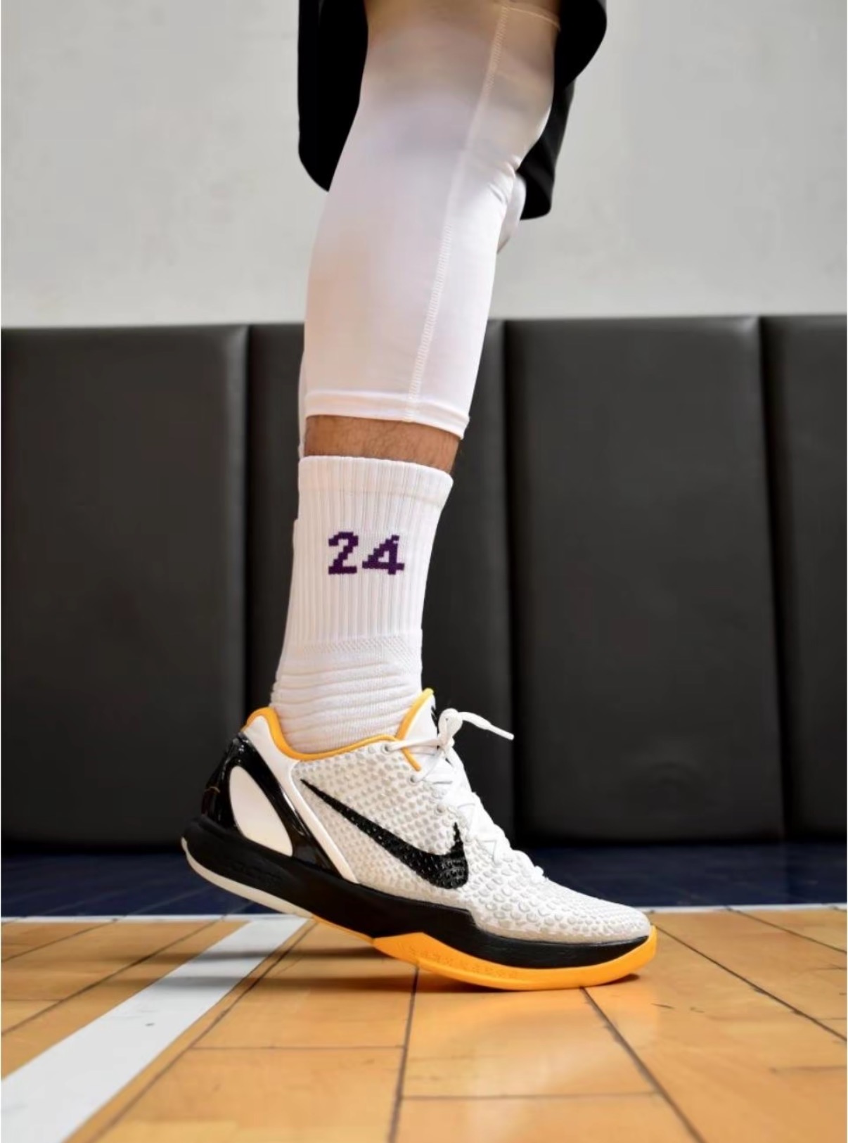 Nike Zoom Kobe 6 Protro 「White Del Sol」Post Season 2021複刻 低筒 篮球鞋 男鞋女鞋 黑白黃:圖片 5