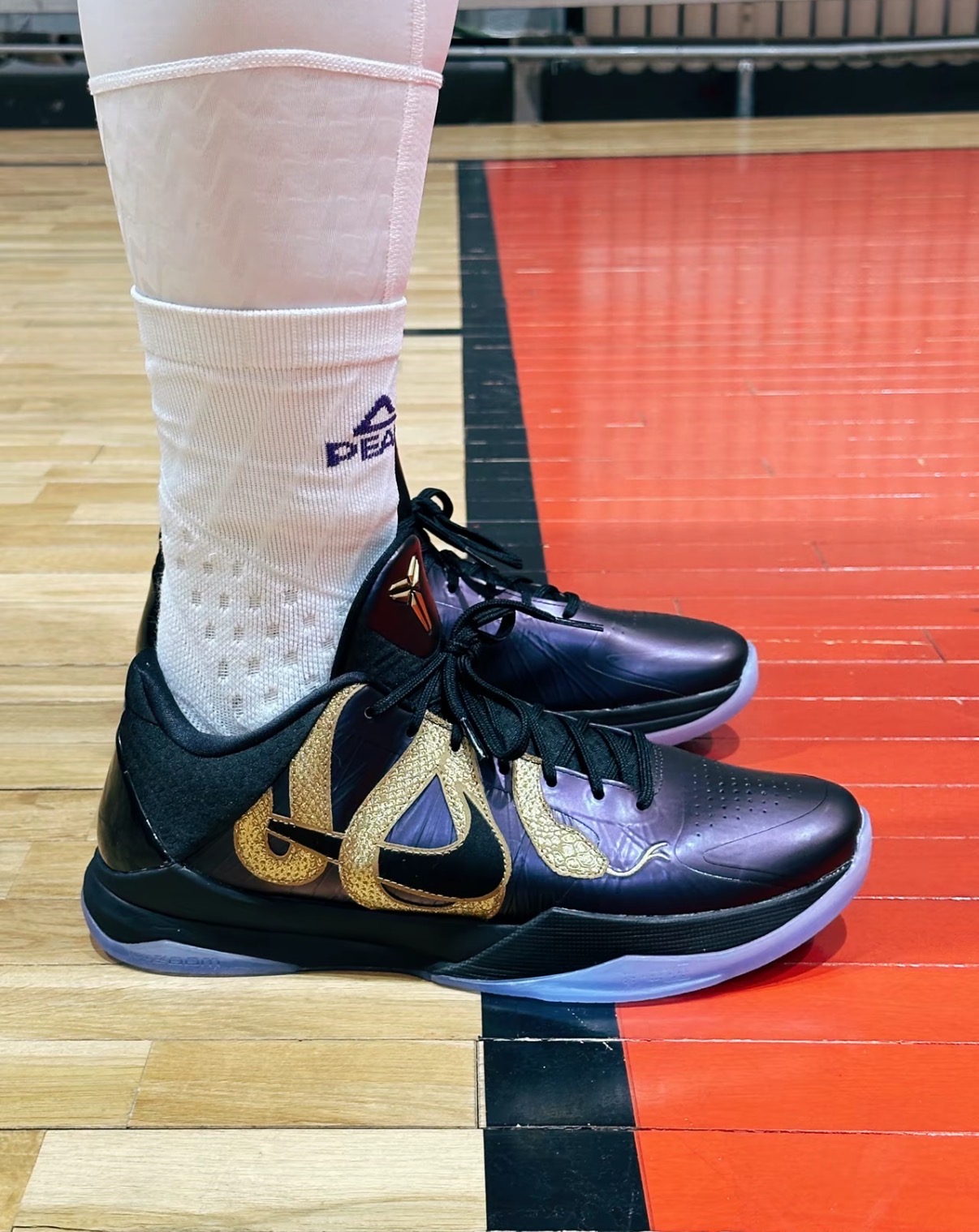 Nike Kobe 5 Protro“Year of the Mamba”蛇年限定CNY時尚舒適防滑耐磨低幫籃球鞋男鞋女鞋黑紫金:圖片 7