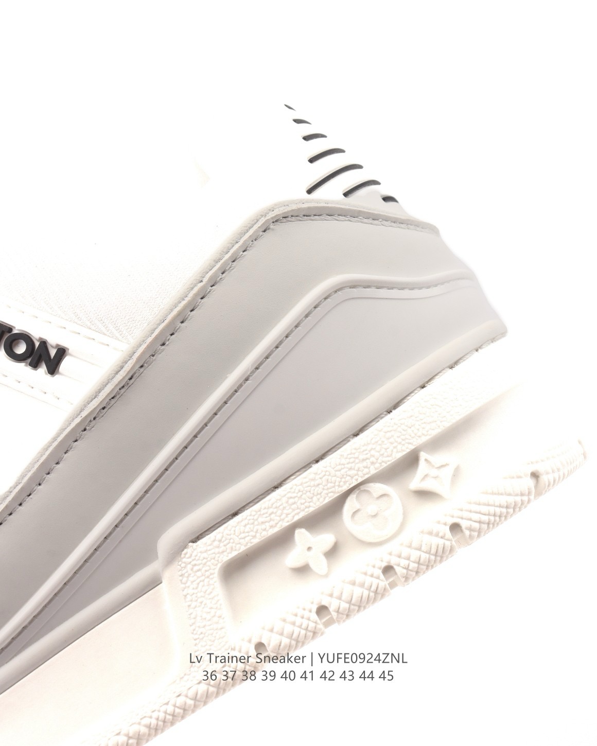 LOUIS VUITTON x Nigo 聯名 Trainer FW25 牛皮 圓頭 系帶 低筒 板鞋 男女 白色:圖片 8